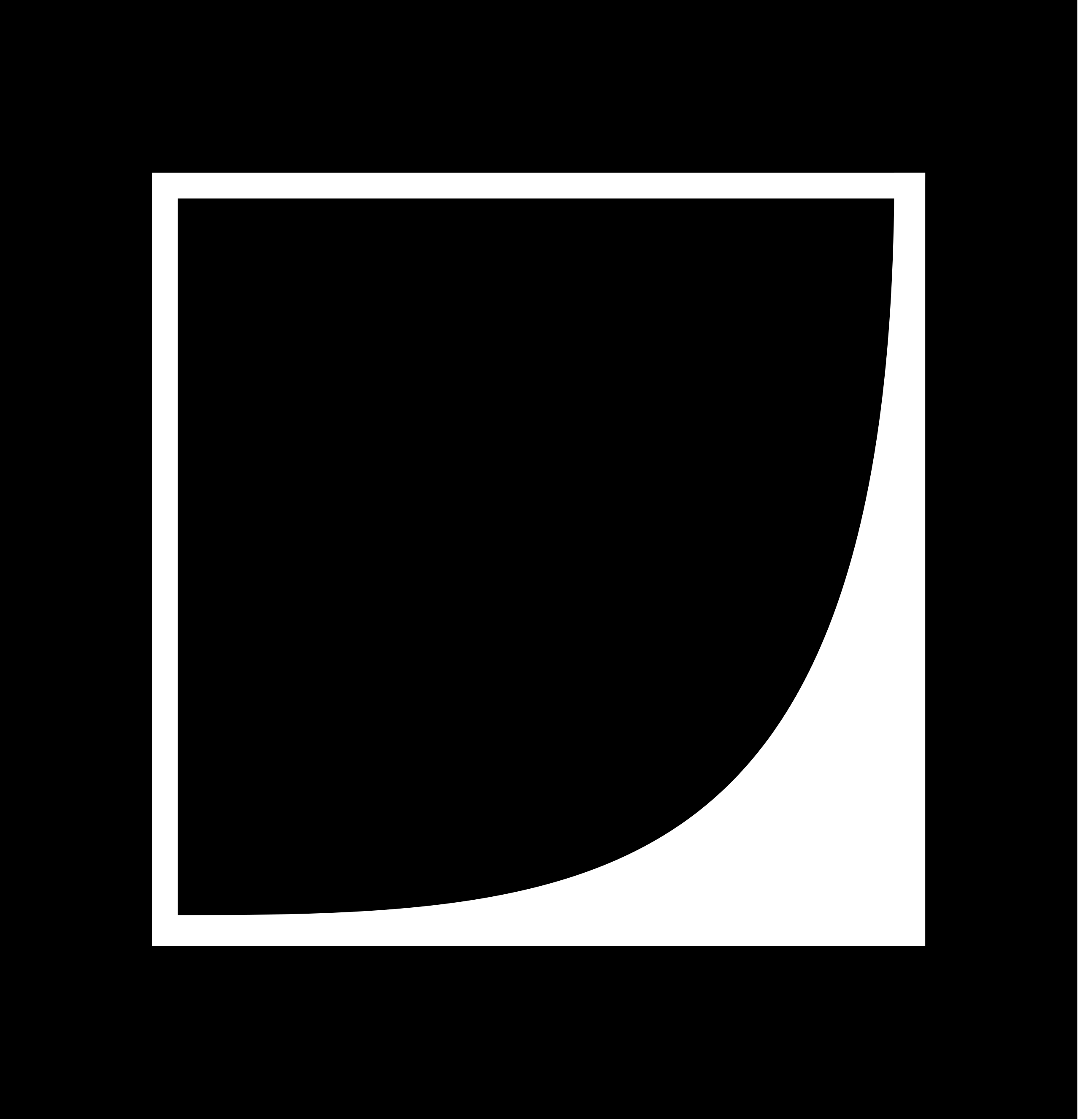 Abstract black and white mark
